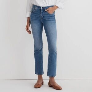 NWT Madewell Kick Out Crop Jeans in Mather wash